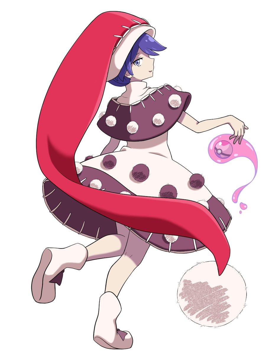 doremy sweet 1girl hat solo dress nightcap white background blue hair  illustration images