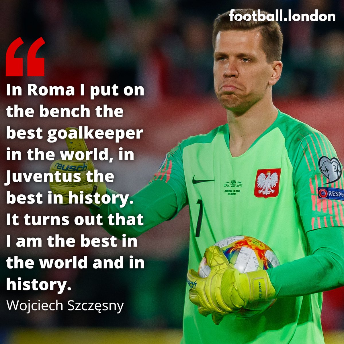 Happy 31st birthday Wojciech Szczesny. 