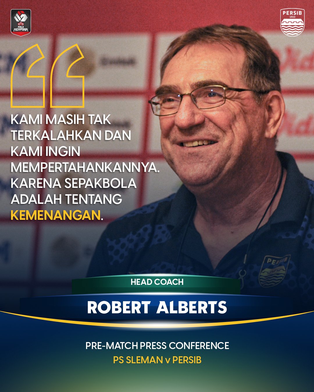 Pelatih Persib Robert Rene Alberts