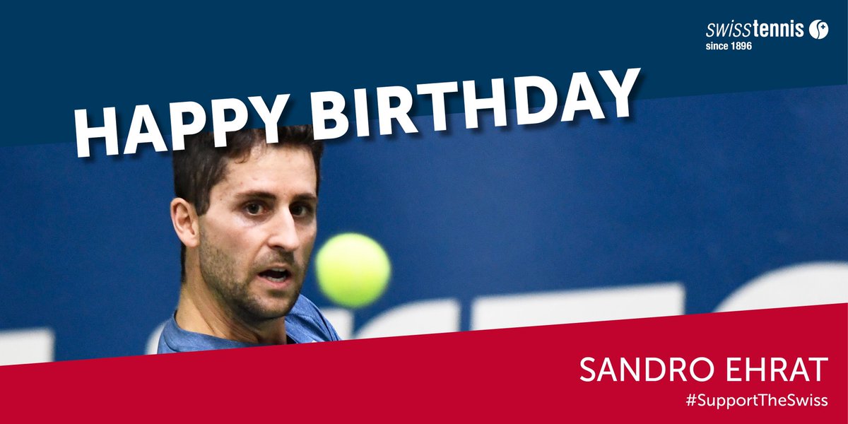 swiss_tennis's tweet photo. 3️⃣0️⃣! Wishing our @DavisCup player Sandro #Ehrat all the best on his 30th #birthday! 🎉🎁🎂🍀#SupportTheSwiss https://t.co/Z8SJbcD5yx