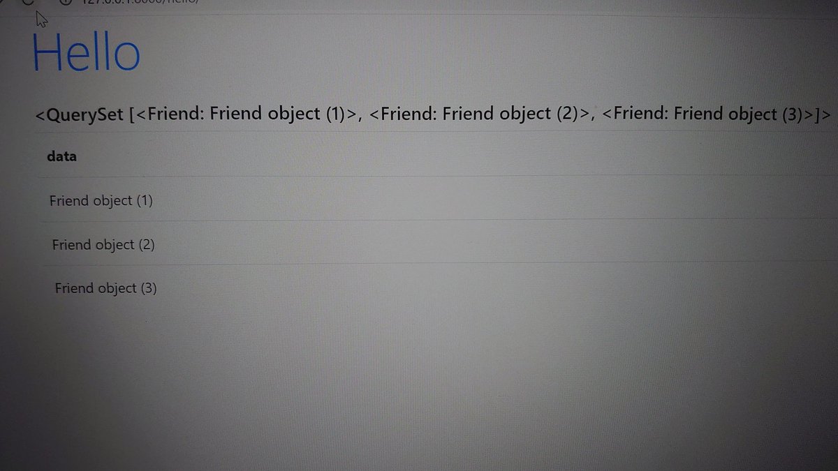 h_chikuwa_pyt's tweet image. 内容が取り出せてない…🤔
views.pyが怪しいけど特に間違いも無さそう
わかんない😱
#Python #Django #PythonDjango3超入門
