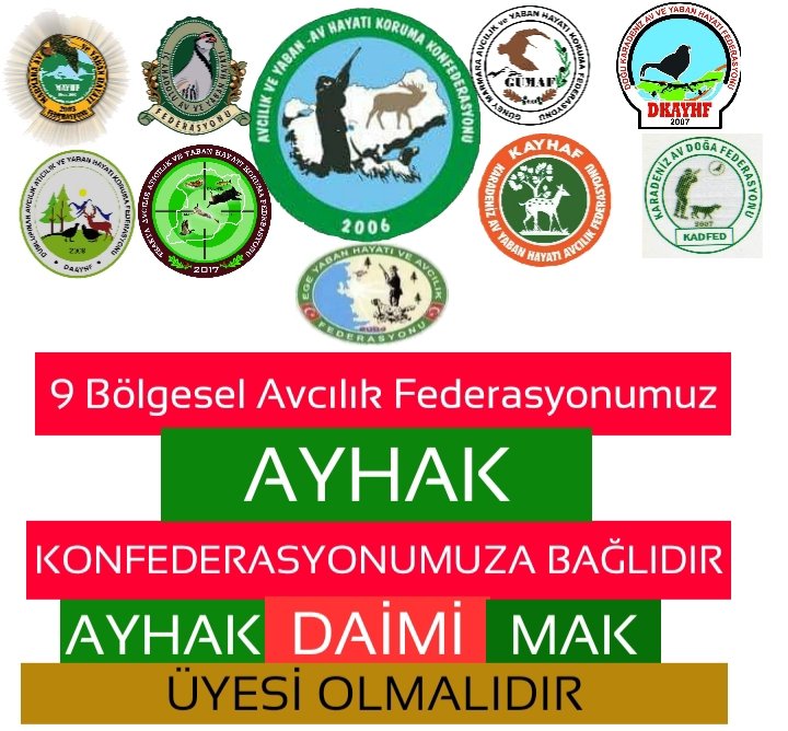 #DKMP
#MAK
#Ayhak 
SÜRDÜRÜLEBİLİR YABAN HAYATI, SÜRDÜRÜLEBİLİR AVCILIK İÇİN
#AyhakMakDaimiAvcıTemsilcisiOlmalı
<a href="/bekirpakdemirli/">Dr. Bekir Pakdemirli</a> 
<a href="/fatihmetintr/">Fatih Metin</a> 
@IsmailUzmez42