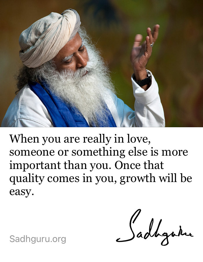 SuryaIshaYoga1's tweet photo. RT yographic39: #SadhguruQuotes #Love https://t.co/oMBPV1J69R #yogakc #IshaYogaKC #InnerEngineering #Yoga #Meditation