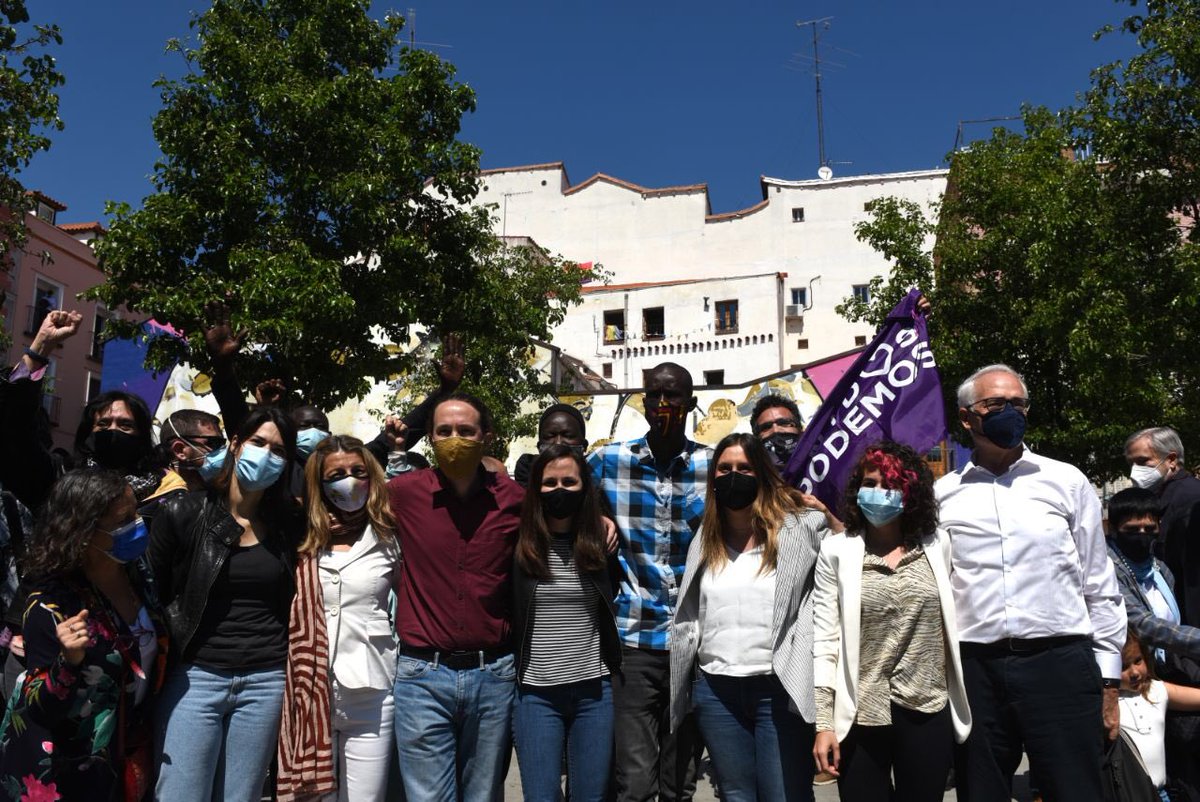 Hoy en el primer acto de campaña, en #Lavapies, en el Madrid diverso y solidario que ya es, para construir un Madrid más fuerte desde las redes colectivas y vecinales. Con ellas siempre. 

#QueHableLaMayoria4M