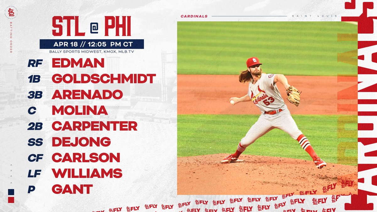 Cardinals's tweet image. Going for the series win in Philly!