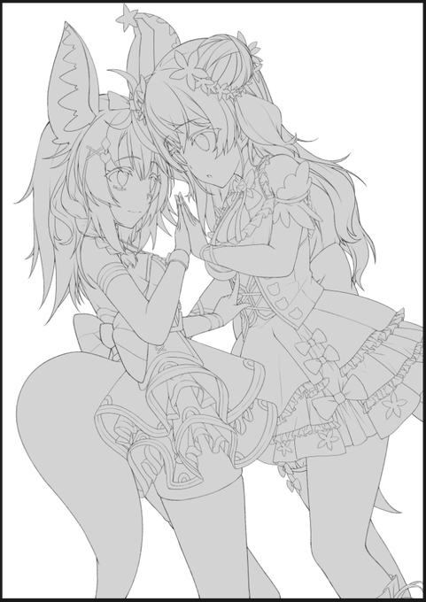 線画やっと終わったんで寝ますね。
仕事から帰ってきて気力があれば今週中に終わるかも😴 