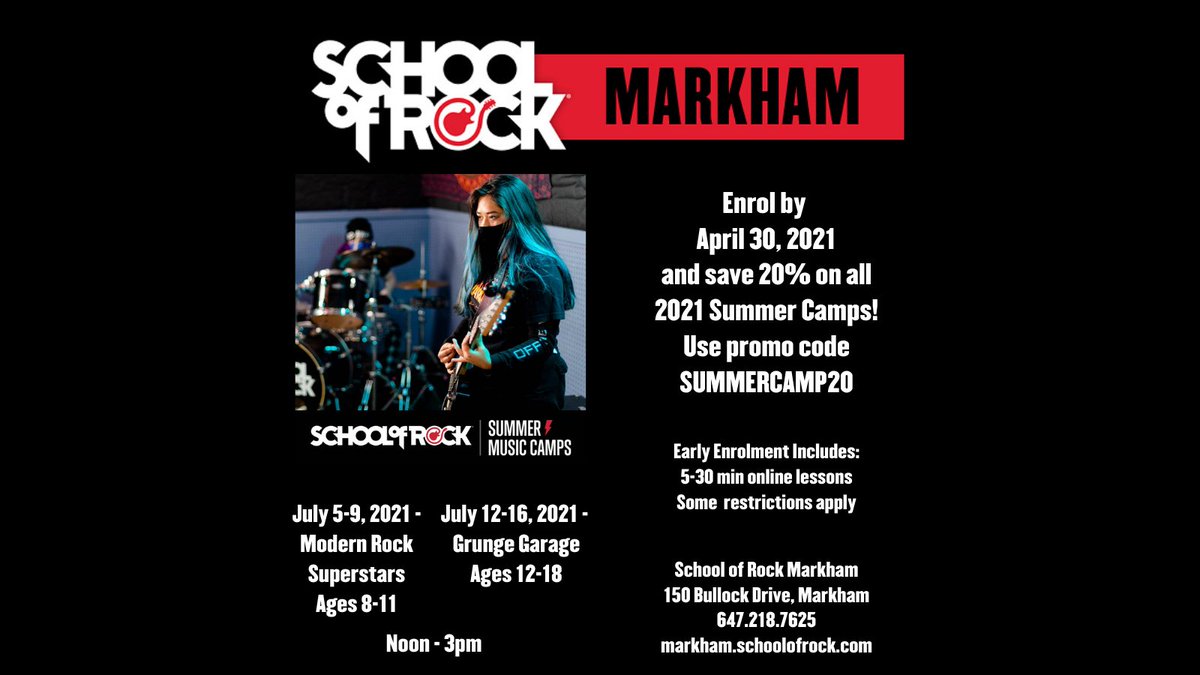 SchoolofRock Markham (@schoolofrockmkm) on Twitter photo 