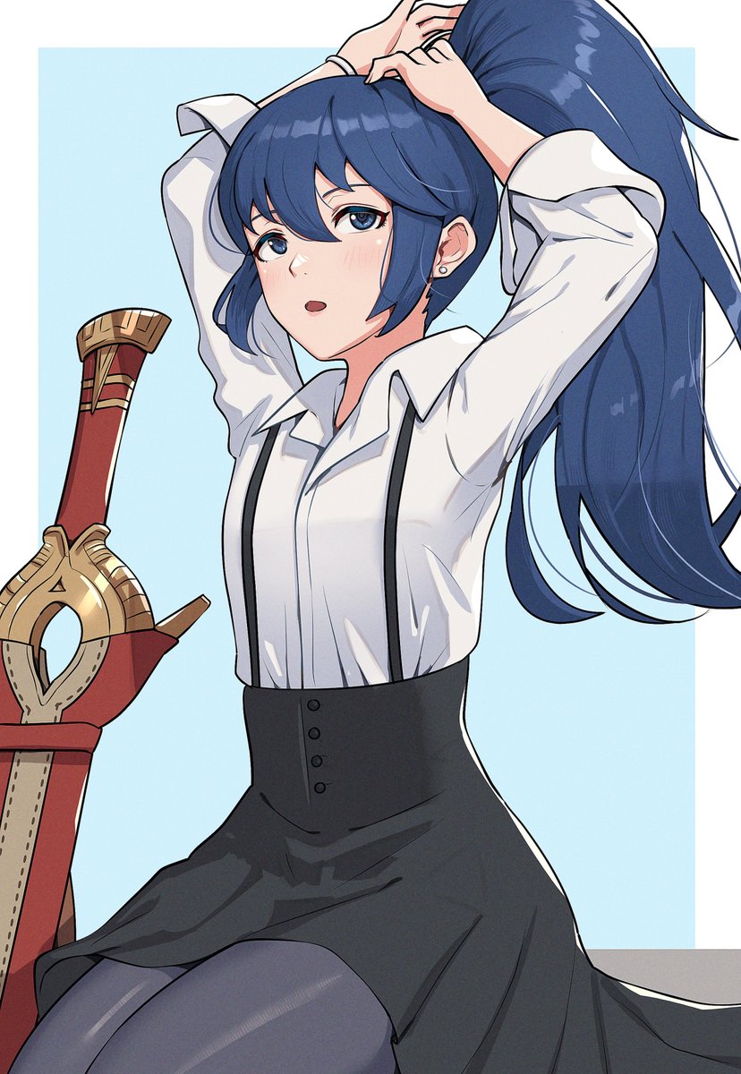 Fe覚醒9周年 明日の誕生日おめでとうの私服ルキナ Fe覚醒9周年 明日の誕生日おめでとうの私服ルキナ