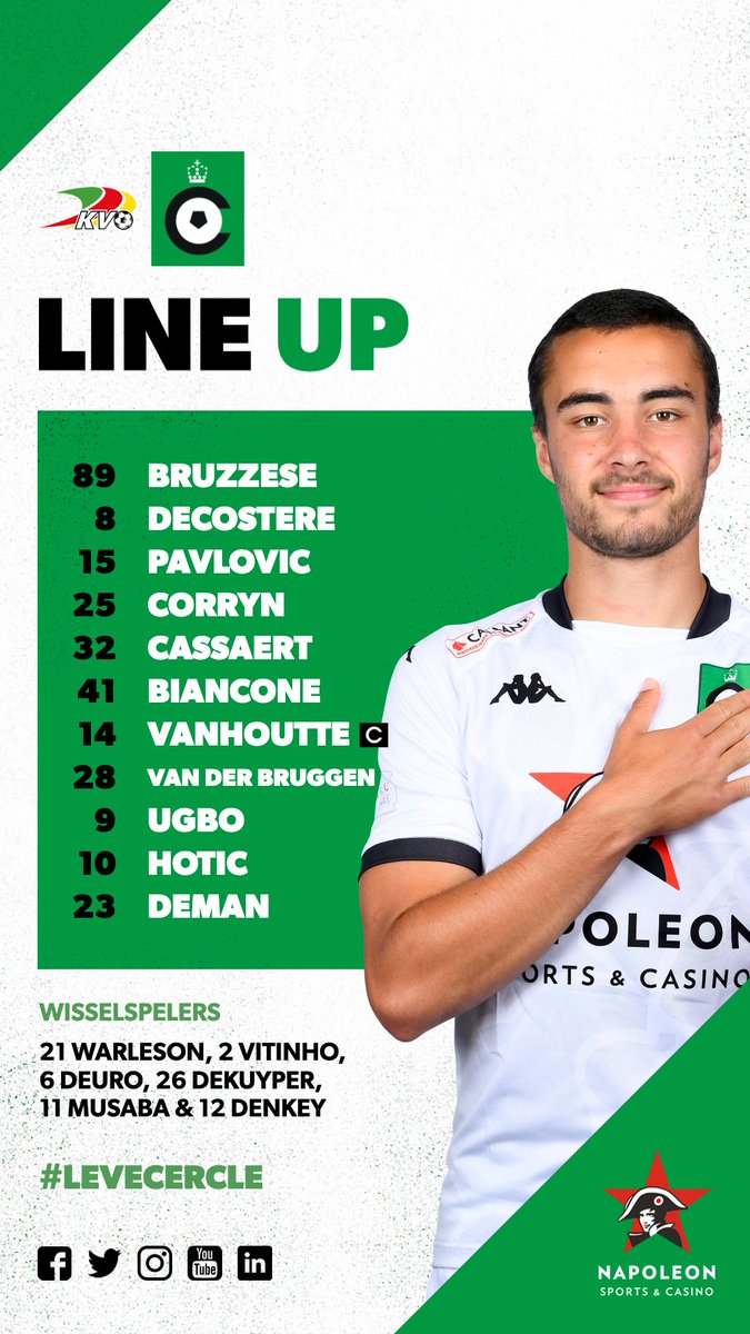cercleofficial's tweet photo. Captain Charles vandaag. 🟢⚫️ #KVOCer #levecercle #OllemolleTwoalve https://t.co/UGqrOMOYyP