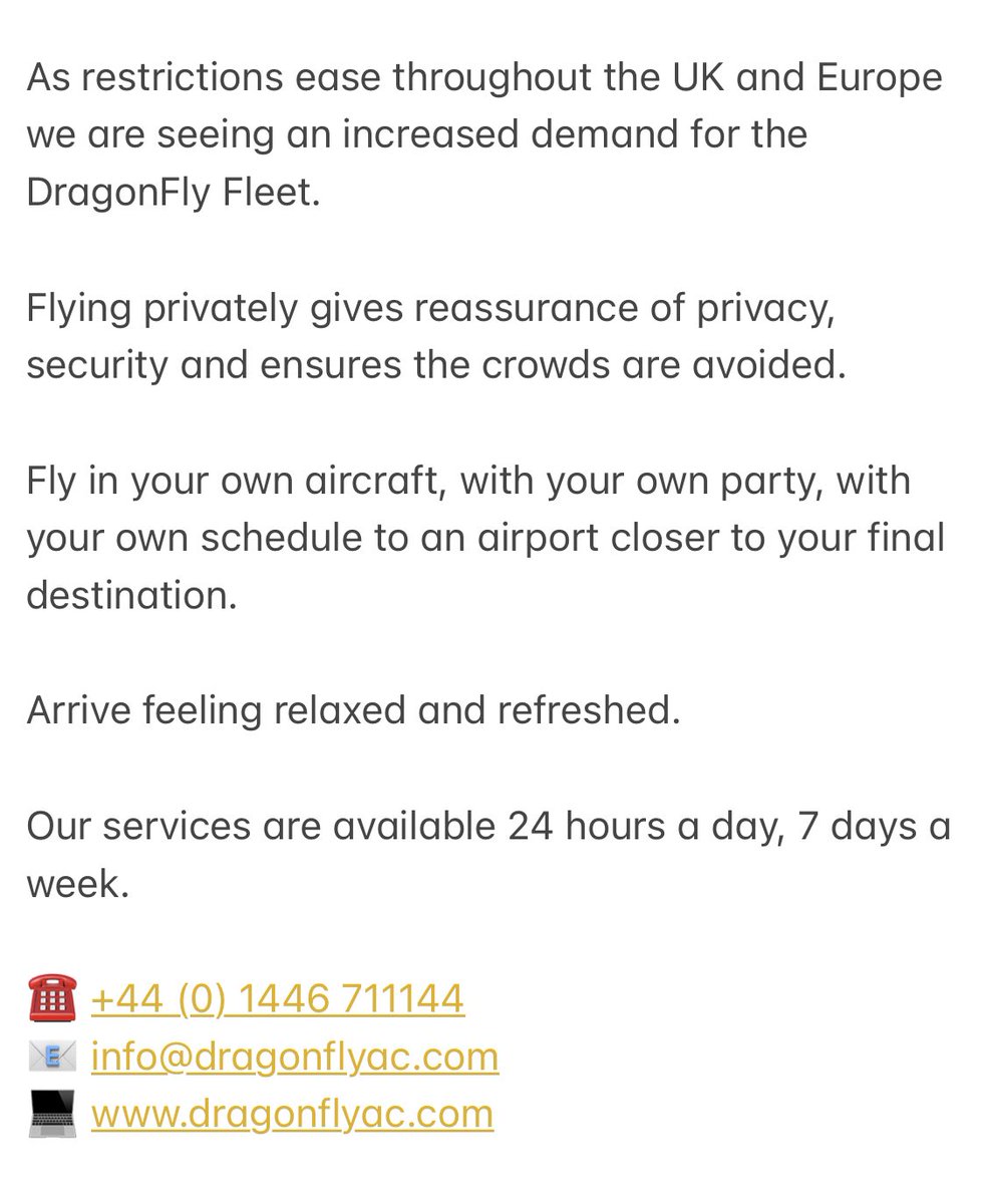 #DragonFlyExecutive #AirCharter #UK #Wales #Scotland #Ireland #England #Europe #CardiffAirportPrivateJets #privatejettravel #executiveaviation #bizjets #flyprivate #FlySafe