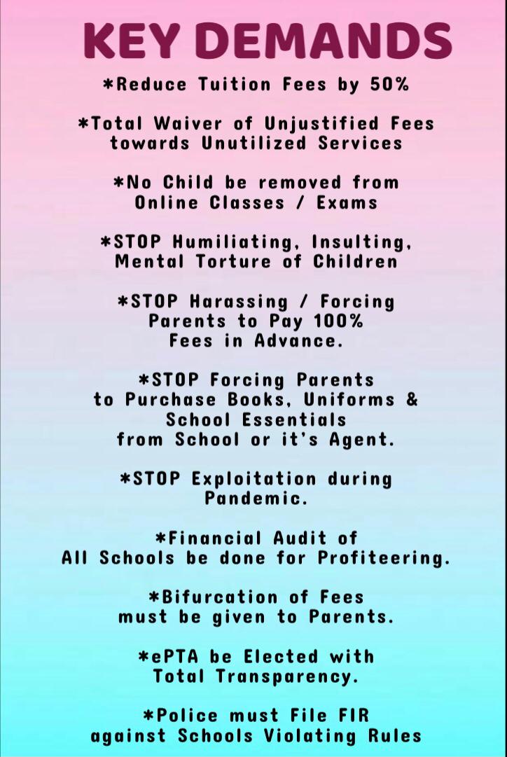 Who will compensate for all the psychological trauma that a family goes through during uncertain times. Schools are charitable Trusts. Show some humanity. #revoltschoolfees