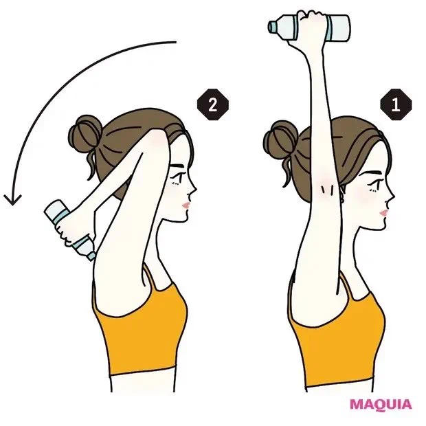 安心してノースリーブが着たい！二の腕のたるみにはフレンチプレスと逆腕立て伏せ！