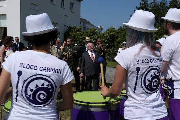 One of our proudest days was playing at Aras an Uachtarain in the summer of 2018. Happy birthday <a href="/PresidentIRL/">President of Ireland</a> #MichaelD80