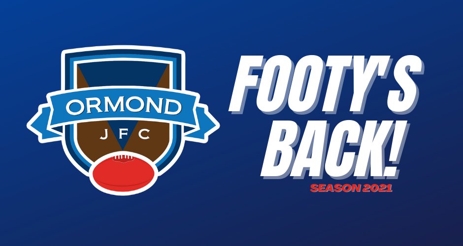 OrmondJFC's tweet photo. Footy's Back &amp; wasn't it awesome! It was fantastic to see our players tearing up the ovals enjoying the great game of Aussie Rules again. BIG thx to all our Coaches, Team Man's &amp; Volunteers who made today happen, &amp; our parents. @OrmondJFC @SMJFL https://t.co/5GF5M425cS