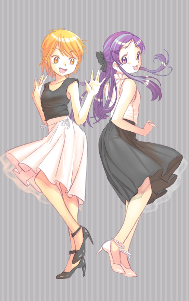 美墨なぎさ 「黒白Dance 」|JJ(獅子つつし)のイラスト