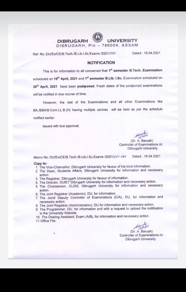 JeonMJk1's tweet photo. #no_offline_semester_exam #wakeupDUauthority please conduct online or postpone the exam🙏.. We can't risk our lives, don't play with our future🙏
This is totally unfair @DibrugarhUniv @jagdishmukhi @dc_dibrugarh @nidhiindiatv https://t.co/WaNleoBeZr