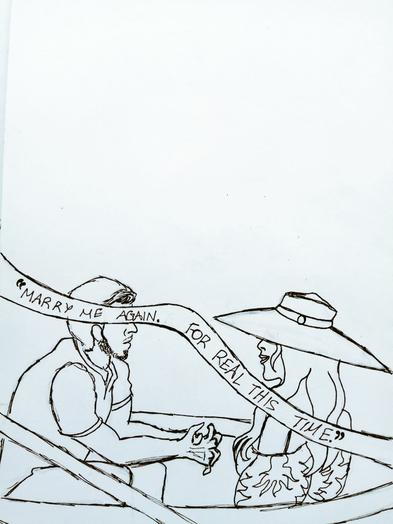 thedragonfairy's tweet image. Added a #Falliam lazy sketch to my sketchbook.  Probably gonna also work on the colours too today.