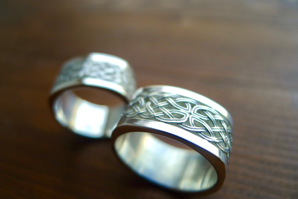 Matching wedding rings to show the world your loyalty to the bonds of love, commitment and hard work. #irishwedding #marriage #irishjewellery