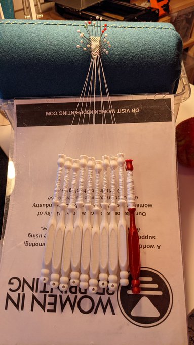 I'm learning to make lace. https://t.co/wIQWdDMUNO<a href="/tag/embroidery"class="tags"><span>#embroidery</span></a><a href="/tag/3dprinting"class="tags"><span>#3dprinting</span></a><a href="/tag/3dprinted"class="tags"><span>#3dprinted</span></a>