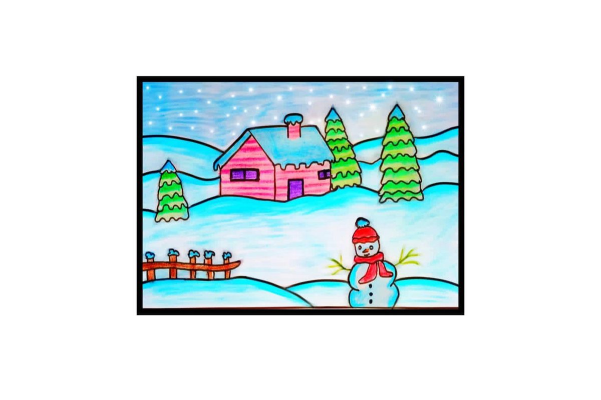 Christmas Picture Drawing Easy Background Images, HD Pictures and Wallpaper  For Free Download | Pngtree