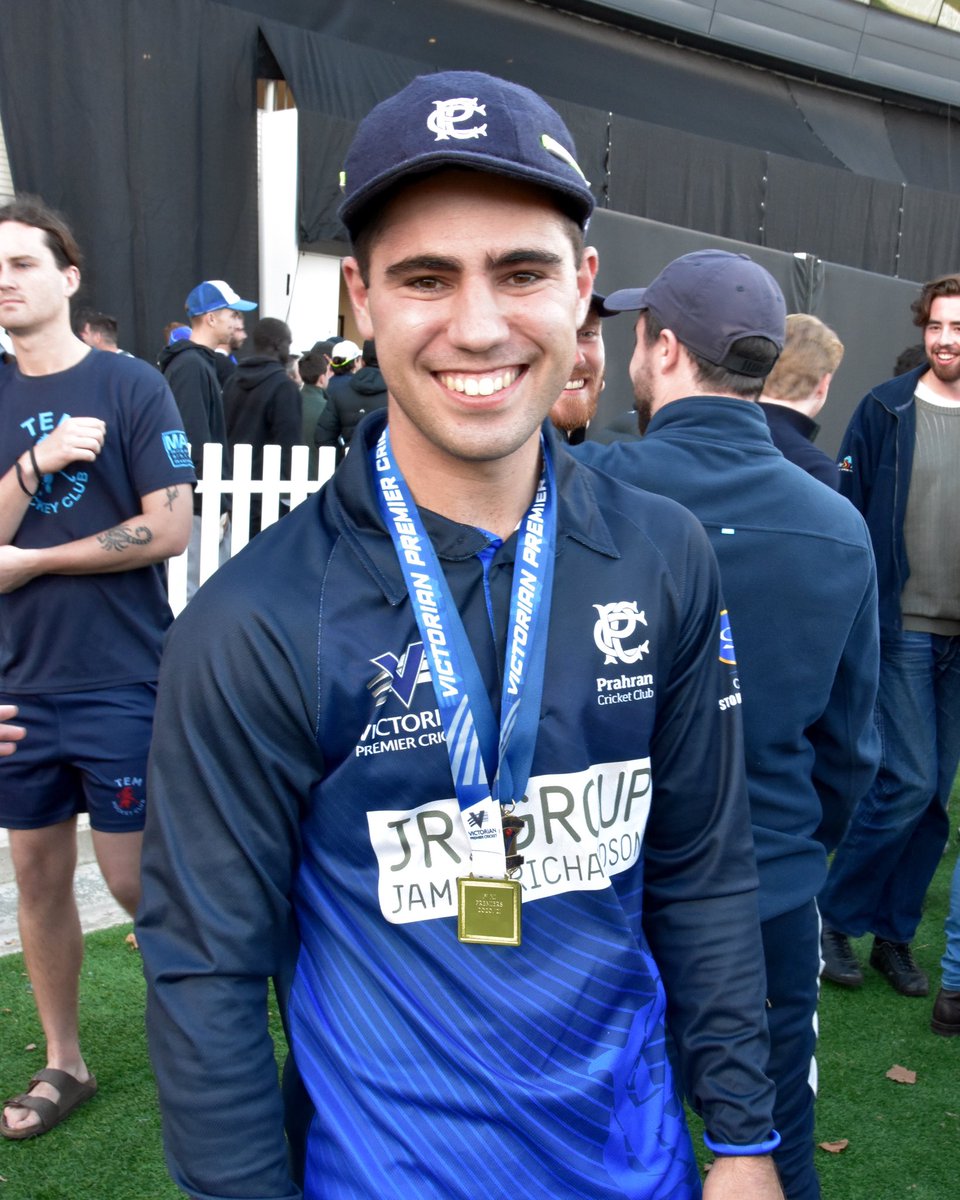 🏅John Scholes Medalist🏅
Congratulations to <a href="/damon_egan/">Damon Egan</a>  on being awarded the John Scholes Medal for Player of the Match in yesterdays Men's 1XI Premier Grand Final.

Damon top scored with 107 off 118 balls, featuring 12 fours and 1 six.

Congrats Damo! 

#TrueBlues #Premiers