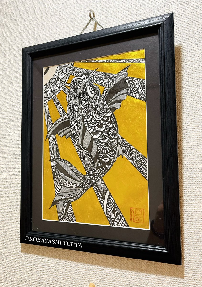 個展にお花を頂いたお礼に。
企業様なので縁起物として鯉昇りを描かせていただきました??

#ペン画を流してペン画民を増やそう
#絵描きさんと繋がりたい #抽象画
#アナログ画 #精密画  #絵  #ペン画 #drawing #artwork #art #picture 