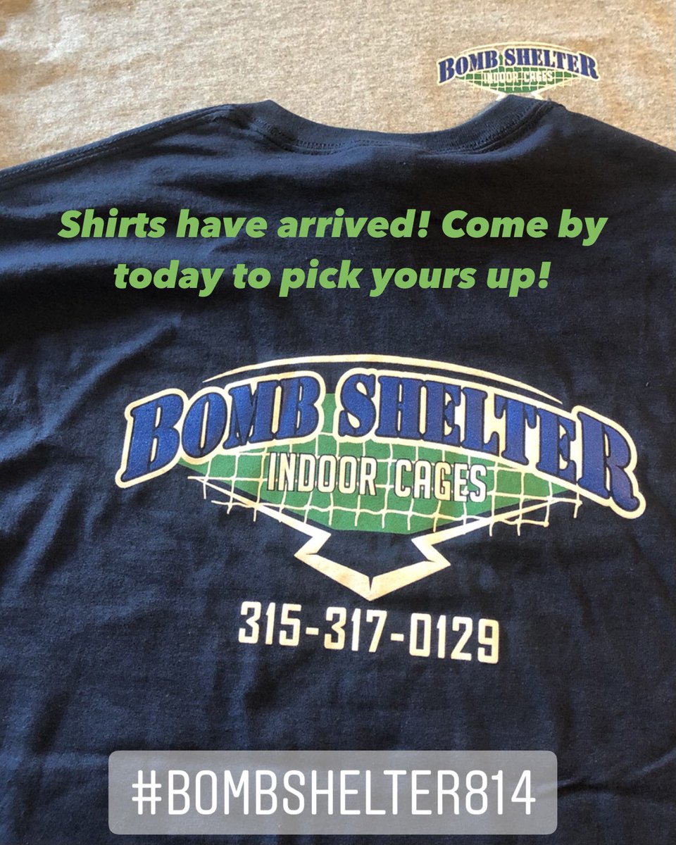BombShelter814's tweet image. Shirts are here! Come by and pick yours up today! #BombShelter #Baseball #Softball