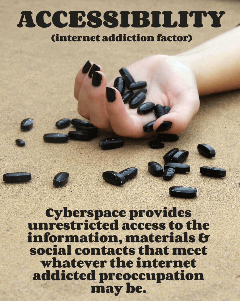 TheiPredator's tweet image. #InternetAddiction Factor “Accessibility” PSA by Michael Nuccitelli, Psy.D. #iPredator NYC – Edu. #OnlineAddiction Factors, Types, Images - Free to Save, Share or Print: ipredator.co/internet-addic…