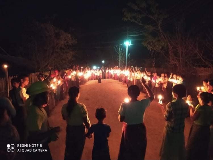 KhonHset's tweet photo. Anti-military strike in #ShanTon Village, western #Myaing Township.
#Apr18Coup
#WhatsHappeningInMyanmar https://t.co/884fg2D1zz
