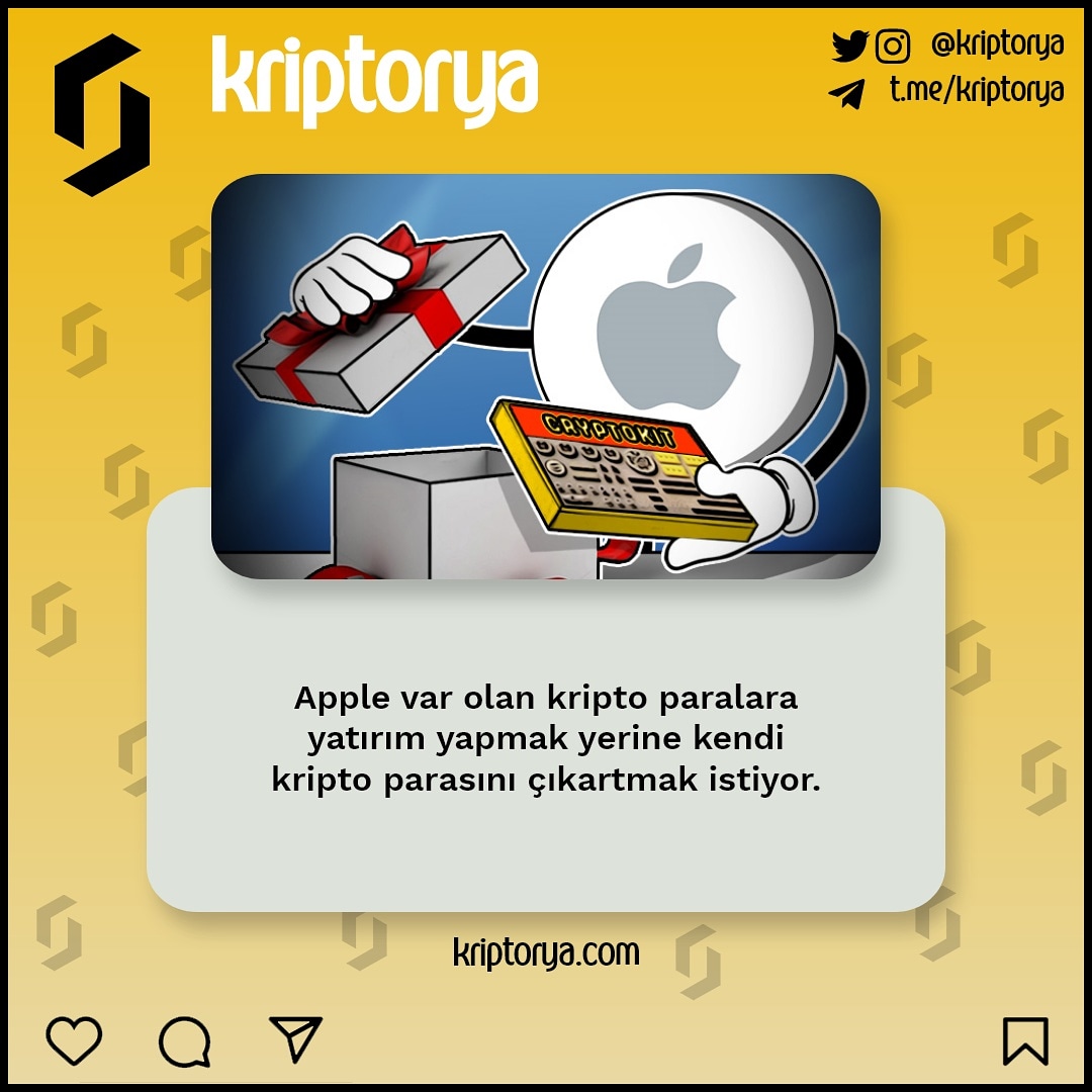 kriptorya's tweet photo. Apple, kendi kripto parasını çıkarırsa ismi sizce ne olabilir?
.
.
.
.
.
#kriptorya #kriptopara #kriptoparaborsası #yatırım #yatırımcı #btc #bitcoin #coin #apple #applecoin #appleiphone https://t.co/JM45P0wAkR
