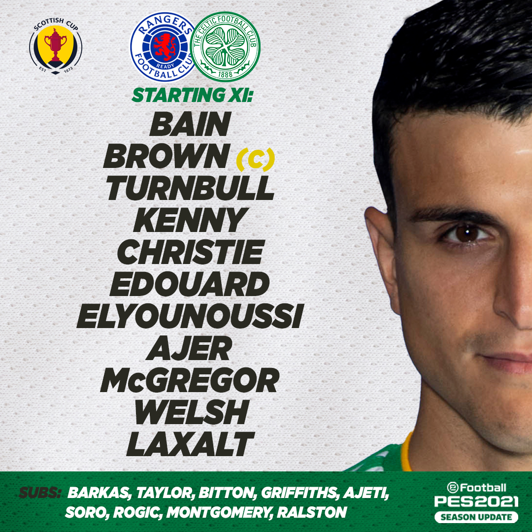 📋 #ScottishCup team news...

Our #RANCEL starting line-up ✅

𝑪𝑶𝒀𝑩𝑰𝑮 🍀🟢