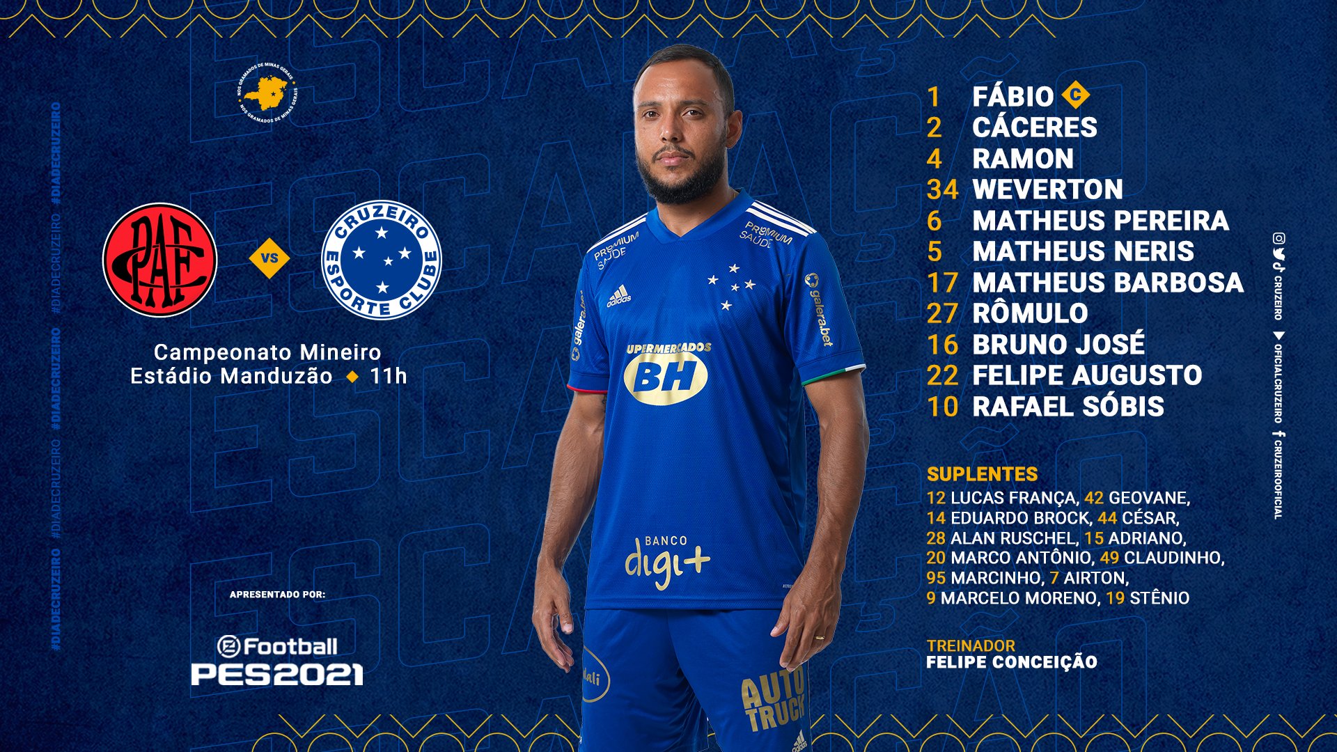 Cruzeiro x Pouso Alegre ao vivo: onde assistir, escalação provável e horário