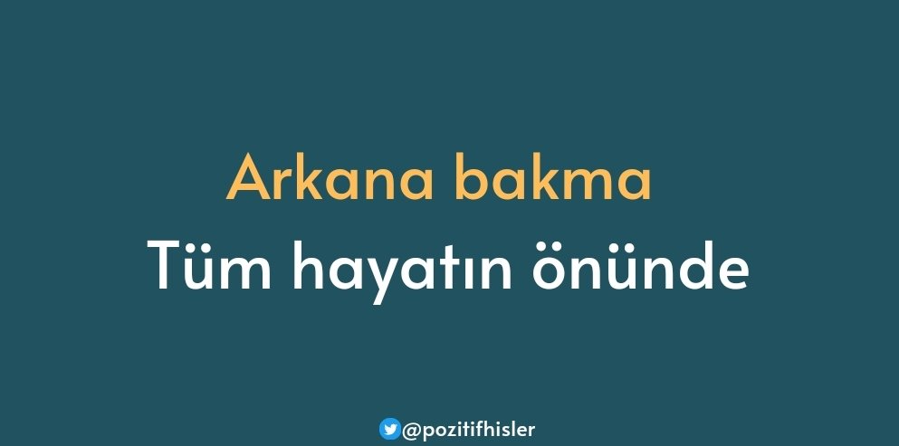 POZİTİF CÜMLELER tweet media