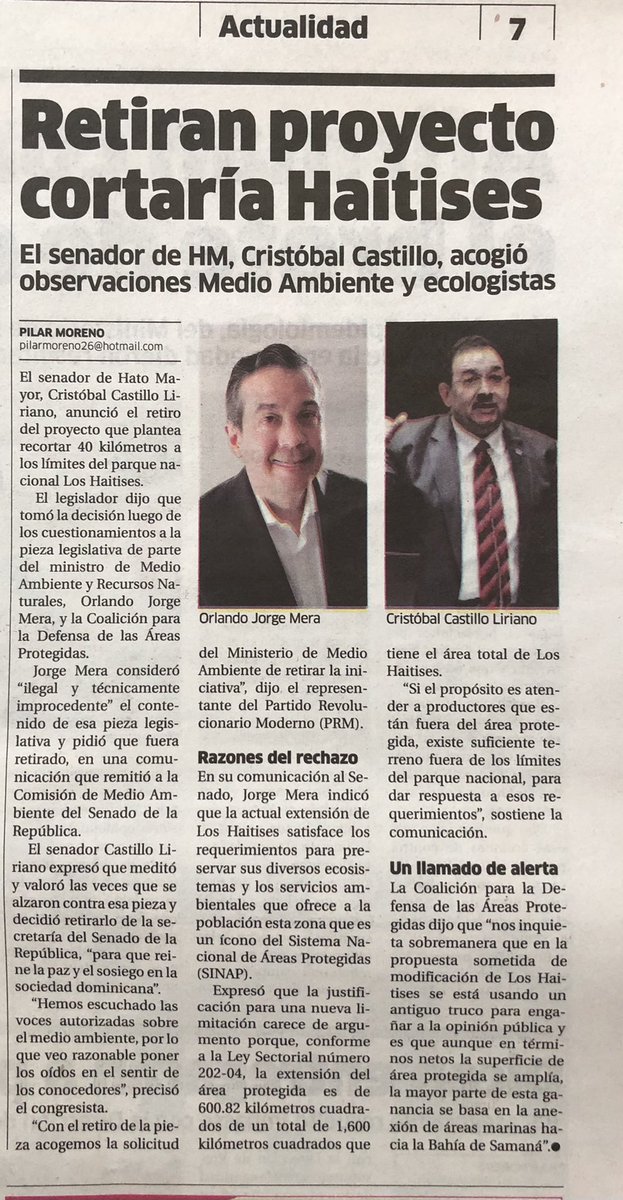 orlandojm's tweet photo. Retiran proyecto cortaría Haitises. Ha ganado el país. Nos mantendremos vigilantes en defensa y protección de las Áreas Protegidas, conforme a la Ley 64-00 y Ley 202-04. https://t.co/EC5AuCITgD