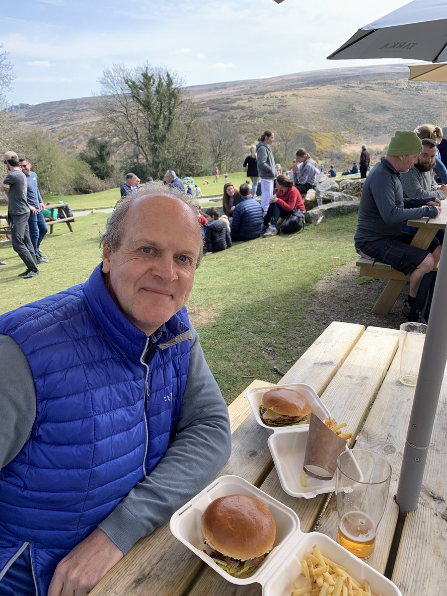 atmytablesw's tweet photo. Top, top burgers + top #Dartmoor views this lunchtime at The Tors, #Bellstone Thanks @OnboardPR for your hospitality. Also, I think I inadvertently ‘papped’ @cox_tom https://t.co/3bkJyJUHGe