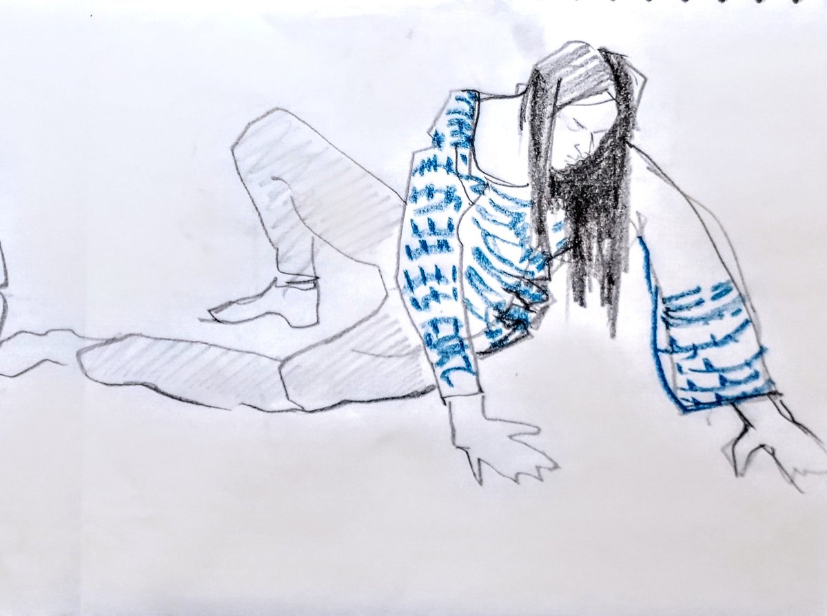 vanexeter's tweet image. Some sketches of dancer Alison Grace from this week's drawing session with @artintheparktwt. I am looking forward to the next.