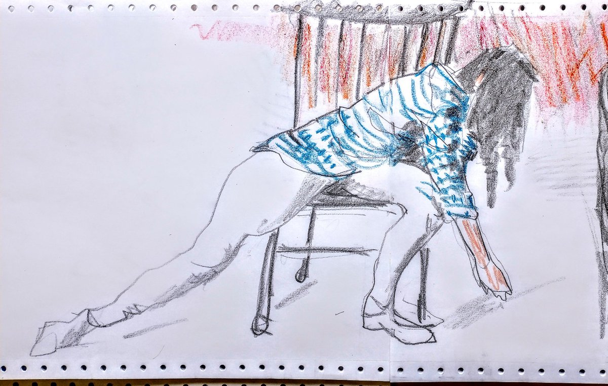 vanexeter's tweet image. Some sketches of dancer Alison Grace from this week's drawing session with @artintheparktwt. I am looking forward to the next.