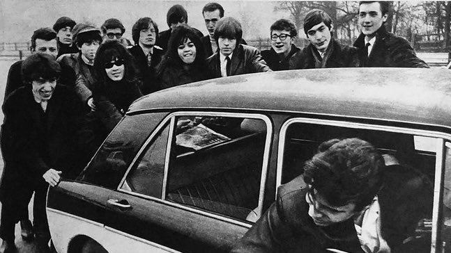 We can’t believe we missed #MartyWilde’s Birthday last week, so we’re catching up, thanks to a push from The Stones, Ronettes, Cheynes and Marty’s Wildcats. (Pic: Marty’s MG 1100 at Fortes on the M1, heading to Shrewsbury on a memorable 1964 tour!).

Belated Happy Birthday Marty.