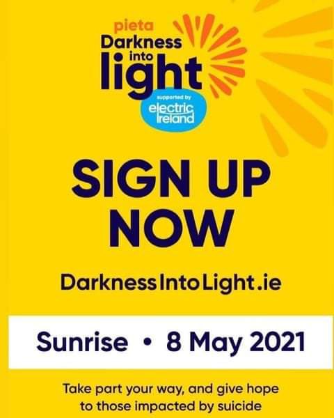 Sign up now at DarknessIntoLight.ie #DIL2021 #DarknessIntoLight
