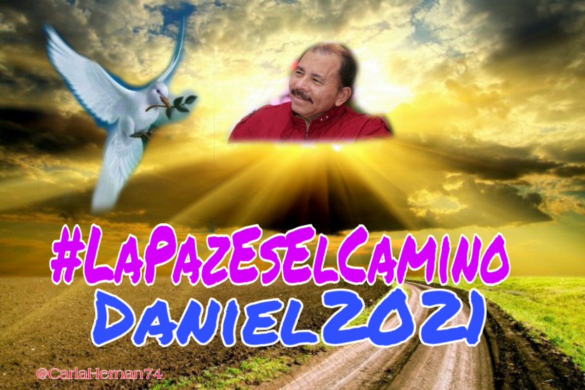 #18Abril 
La Paz y el progreso están con el Comandante Daniel y el #FSLN. 
Unidos todos como hermanos para vivir siempre en Paz.
#LaPazEsElCaminoDaniel2021
#PLOMO19 
#FEP19