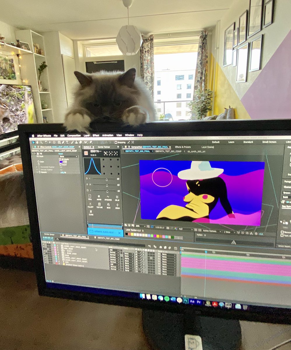 rbvisuals's tweet photo. Assistant art director always ready https://t.co/dPdnmZiLIt