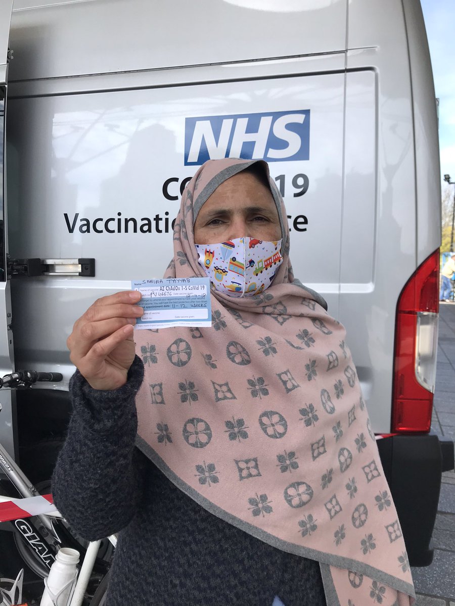 Sunny day for a #CovidVaccination pop-up clinic in #Peckham. As well as English, our team have been putting their language skills to good use. #Swahili #French #Spanish #Urdu #Yoruba #Russian #Urdu #Punjabi #Italian. We’re outside #PeckhamLibrary until 3pm.
