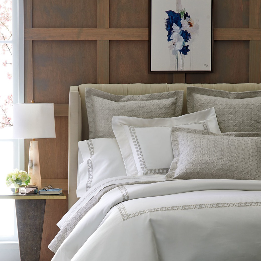 Kathryn Nelson Design (@kathrynnelsonid) on Twitter photo Was the green we posted yesterday a little too wild for your taste?
No worries, here's some calming neutrals for a softer, soothing color palette.
Here's the 3-Piece Cane-Embroidered Duvet Set by <a href="/sferralinens/">SFERRA Fine Linens</a> as sold by <a href="/neimanmarcus/">Neiman Marcus</a>
Shown in Taupe
Also offered in White, Gra Was the green we posted yesterday a little too wild for your taste?
No worries, here's some calming neutrals for a softer, soothing color palette.
Here's the 3-Piece Cane-Embroidered Duvet Set by <a href="/sferralinens/">SFERRA Fine Linens</a> as sold by <a href="/neimanmarcus/">Neiman Marcus</a>
Shown in Taupe
Also offered in White, Gra