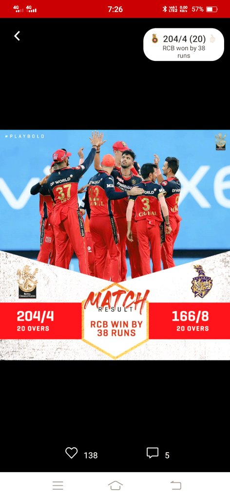 shashidkumar's tweet image. We win the Match RCB