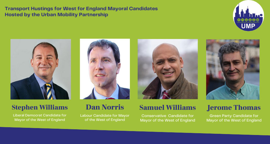 We are delighted to share that the Urban Mobility Partnership (UMP) is hosting an online transport hustings for Mayoral candidates in the West of England. Enterprise is a founding member of UMP, and we are delighted to be taking part in the event.

us02web.zoom.us/webinar/regist…