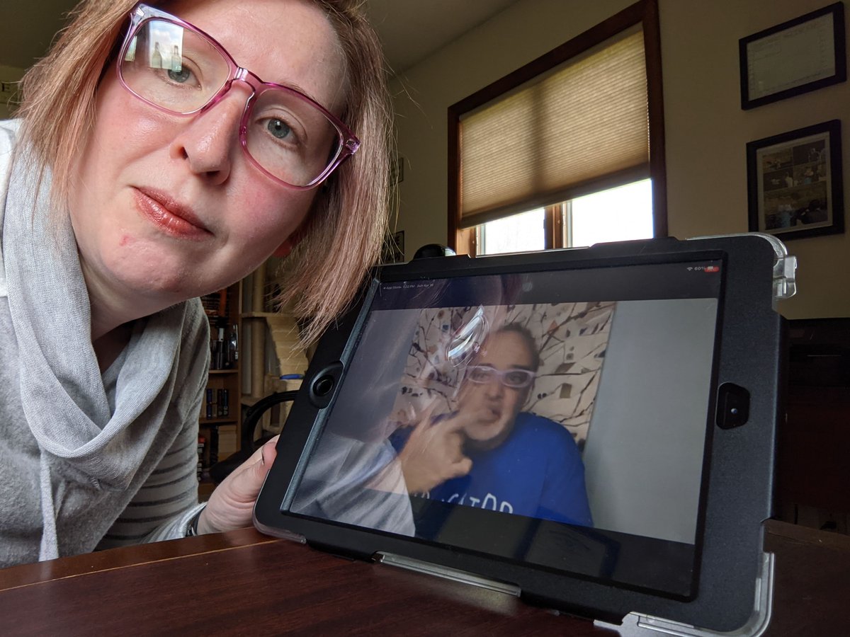 Attending the virtual @MASLOnline Spring Conference. The first keynote @gerrybrooksprin was so inspiring that I had to take a 'selfie' with him! @maslsc #cpsbest #EaglesATWork #cpslmc