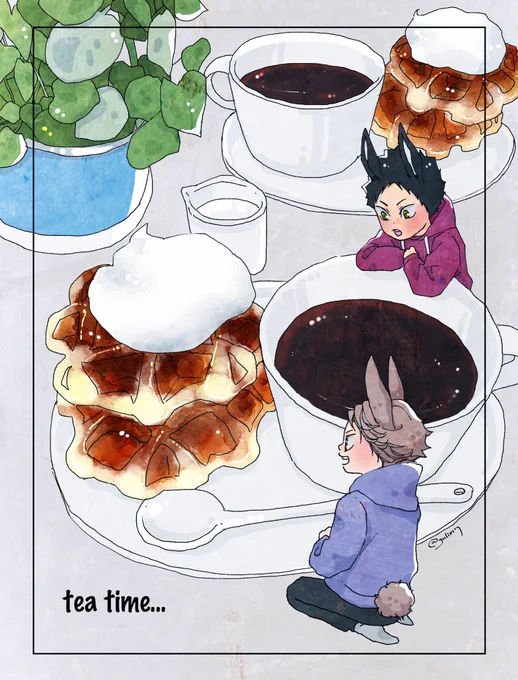 うさなあうんのティータイム??
※けもみみ注意 