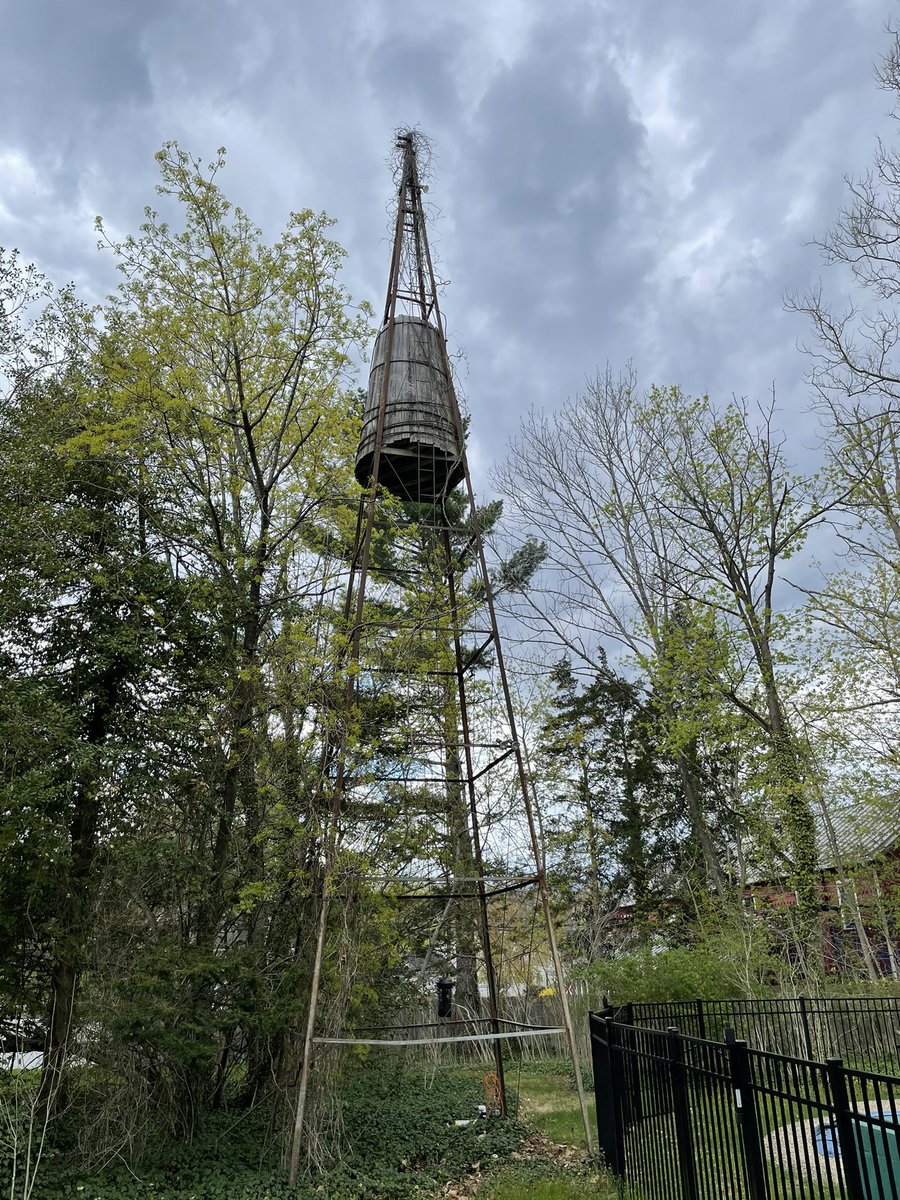 I met a guy in Grovers Mill who has a weird water tower in his backyard that many thought was a Martian landing craft in 1938, when Martians landed here during the War of the Worlds. By an uncanny coincidence, he was wearing a SpaceX hat. Orson Welles would’ve liked that.