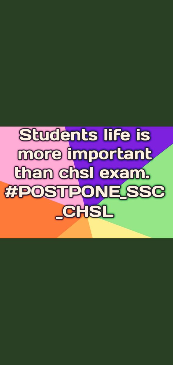 PawanSa61576774's tweet photo. #POSTPONE_SSC_CHSL
#postpone_chsl2020 
Postpone https://t.co/FuJ3SsBHYj