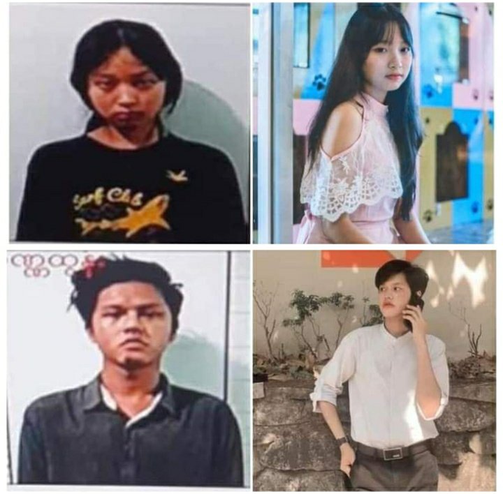 sfys_nn's tweet photo. Comparison of abductees from Yankin before being abducted &amp; after the abduction. Some of them are tortured too much that their original face couldn't even get recognised. We need justice for all these people.
@un_women @womenofburma
#WhatsHappeningInMyanmar 
#ReleaseTheDetainees https://t.co/Dz1xCOlsIB